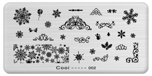 1pcs Latest Nail Template Cooi Series Nail Art Plate Stainless Steel Image Konad Nail Art Stamping