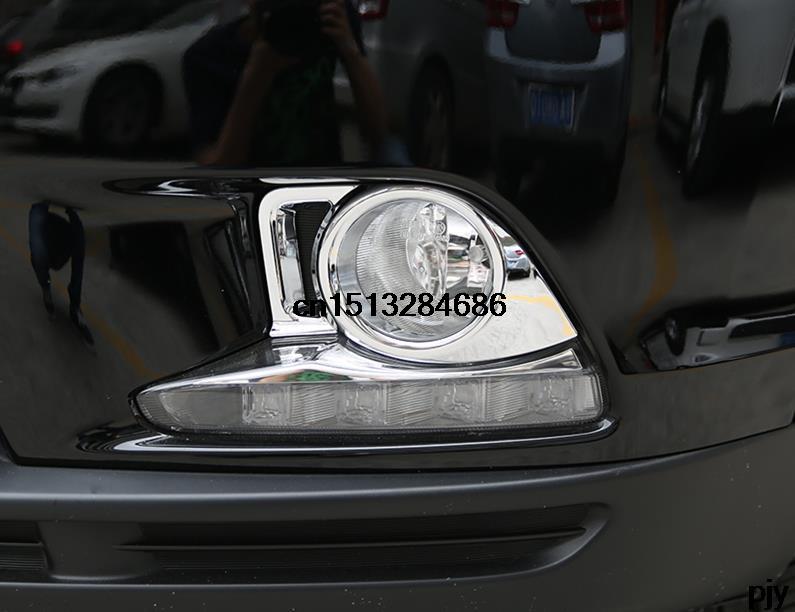 High quality Car Rear Fog Light Lamp Cover trims Fit For 2015 Toyota Highlander accessories