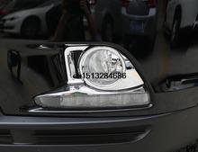 High quality Car Rear Fog Light Lamp Cover trims Fit For 2015 Toyota Highlander accessories