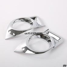 High quality Car Rear Fog Light Lamp Cover trims Fit For 2015 Toyota Highlander accessories
