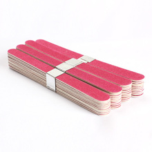 40pcs Lot Free Shipping Nail Art Manicure Buffer Sanding Files Wood Crescent Sandpaper Grit Wholesale CLSK