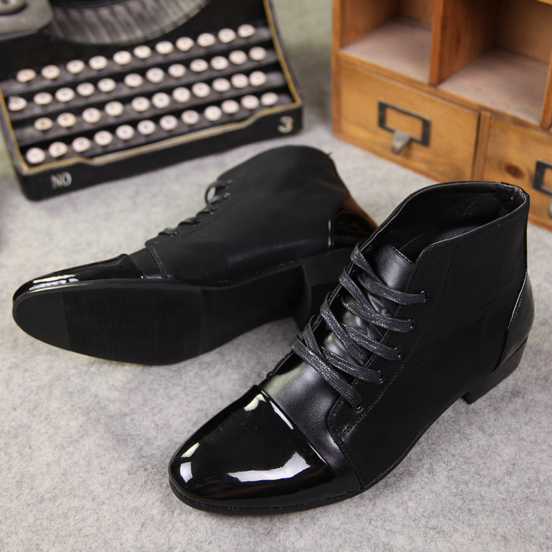free shipping 2015 new high genuine leather men oxford shoes brand designer height increasing for platform