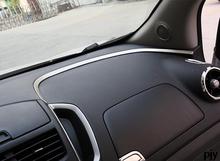 High quality Car Center console Stainless steel trim Console dashborad decorations 2pcs for Chevrolet Trax 2014