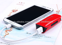 5v 2a portable charging battery bank for cellphone bateria power bank with lipstick design