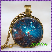 Nebula necklace space pendant nebula jewelry space charm art pendant bronze handmade jewelry astronomia steampunk Chokers