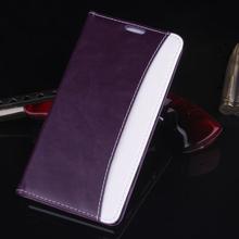 2015 Smooth Pattern TPU Leather Case For SONY C3 S55 Stand Wallet Book Cases Mobile Phone