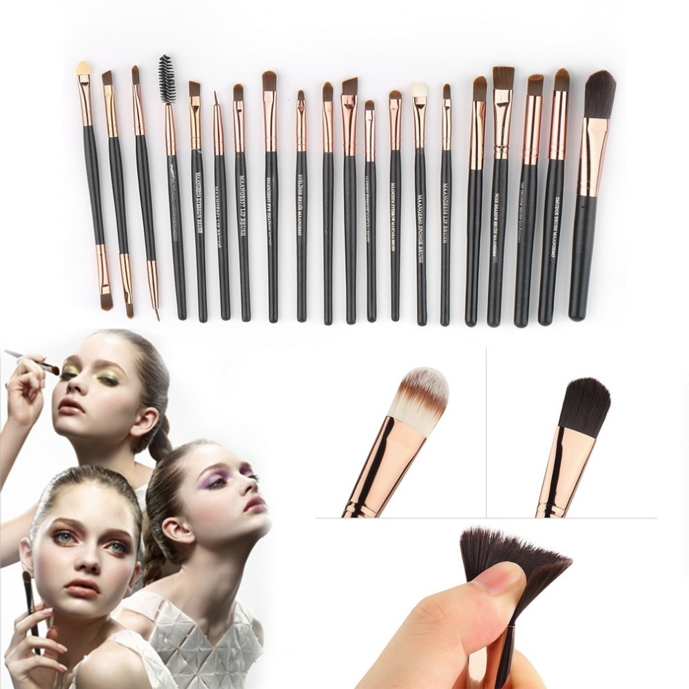 new Professional 20Pcs Makeup Brush Sets Tools Cosmetic Brush Foundation Eyeshadow Eyeliner Lip Brush Make Up