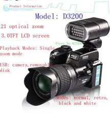 D3200 digital camera 16million pixel high definition camera 21X optical zoom plus LED headlamp Set 3