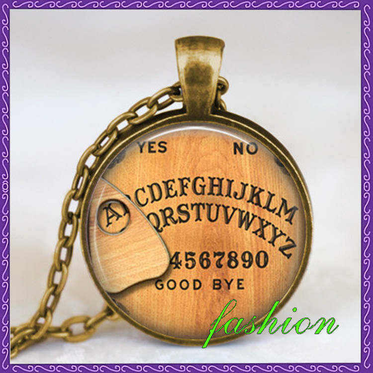 Ouija board necklace you choose letter personalized ouija board pendant jewelry gothic necklace spirit board pendant