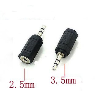 3.5 mm Male to 2.5 mm Female 3.5 to 2.5 stereo Jack Audio pc phone headphone earphone Converter adapter cable plug