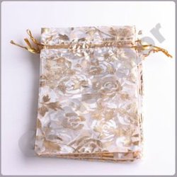 O malote do presente da jóia de Organza ensaca o transporte livre do favor #0011 de 9x12cm