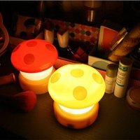 wholesale - New  LED flashing Mushroom Push Press Down Touch Night Light Bedlamp Lamp,Mushroom night light