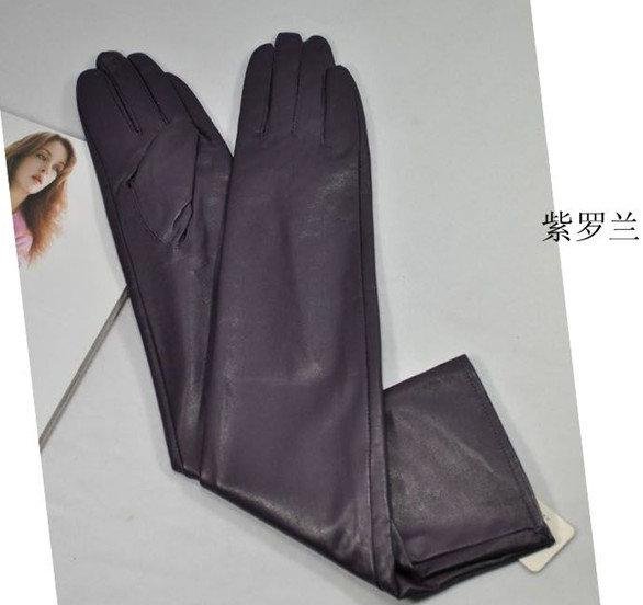 ... gloves-Classic-Black-Leather-gloves-T-station-catwalks-dress-gloves