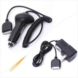 Wall+Car Charger for Sandisk Sansa Fuze 8GB MP3 Player Whosale/retail(China (Mainland))