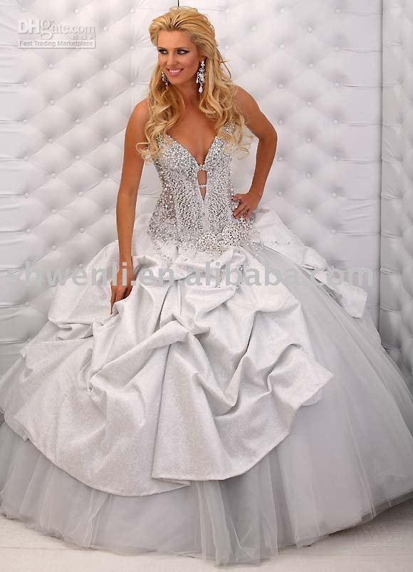 diamond wedding dress