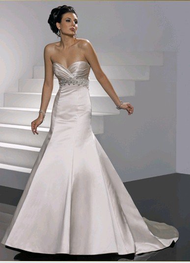 Pewter wedding dress