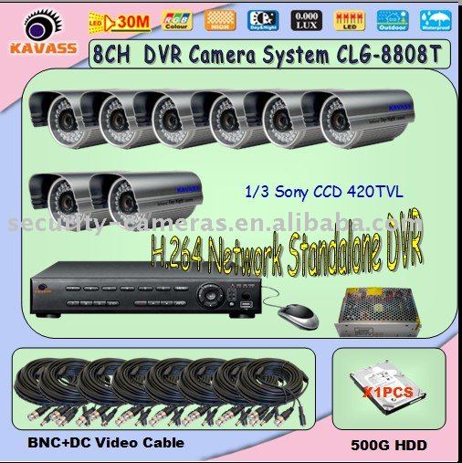 CLG-8808T 8ch cctv camera system(China (Mainland))