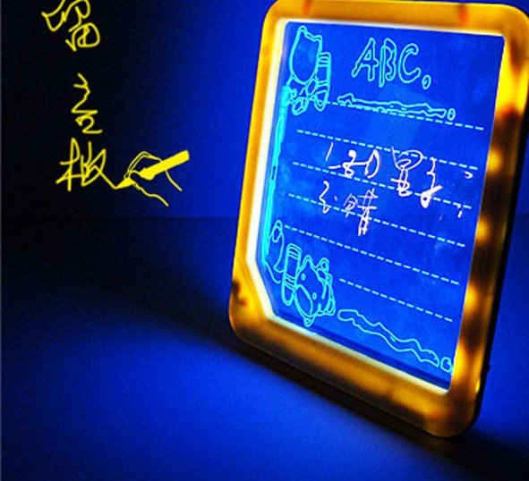 Large blue message board / LED message board / fluorescence WordPad / LED electronic fluorescent board / Advertising board(China (Mainland))