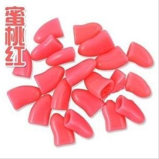 free shipping 12colors pet cleaning grooming products Peach pink nail caps