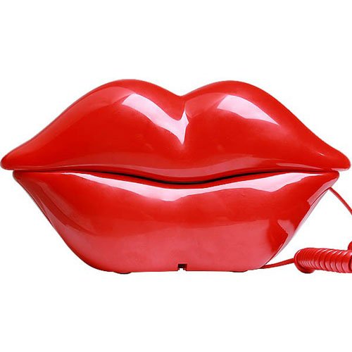 Free shipping Unique Red Sexy Lips Land Line Telephone Phone Novelty Mouth Lips Telephone