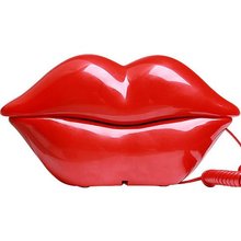 Free shipping Unique Red Sexy Lips Land Line Telephone Phone