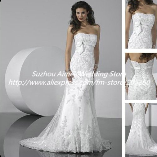 BN508 Sexy Lace Wedding Dresses 2012