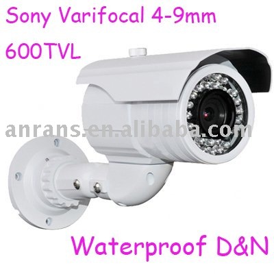 Varifocal lens 4-9mm CCTV Camera with 600TVL Ultra High Definition Day/Night Vision For All Weather Used(China (Mainland))