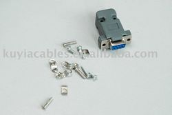 Tracking number +Free Shipping +10pcs/lot+Plastic Hood Cover+Screws+D9 male or female connector for 9Pin or 15Pin D-Sub DB9 DB15(China (Mainland))
