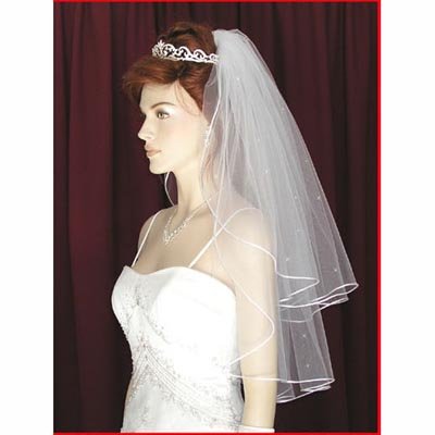 2 layer White Wedding Veil Bridal Accessories With Comb Wedding Dress for