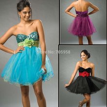 2011 Gorgeous EV1006 NEW Arrival short sweet heart organza Brand party dress
