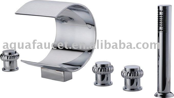 5 holes brass waterfall bathtub faucet A-16517(China (Mainland))