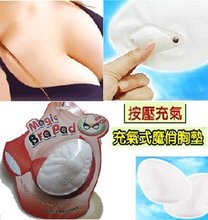Inflatable chest pad Pump air Magic Bra Pads Increase to D.E.G cup size,30pcs/lot