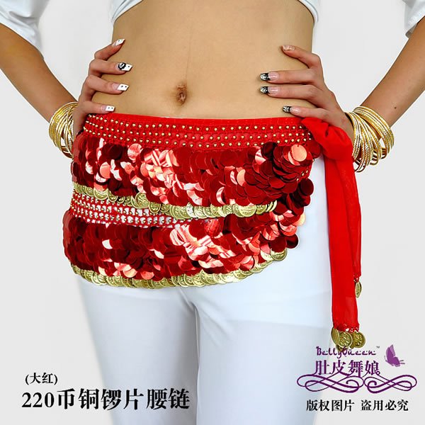 10pcs lot belly dance gold coins hip scarf belly dance belt belly dance wear