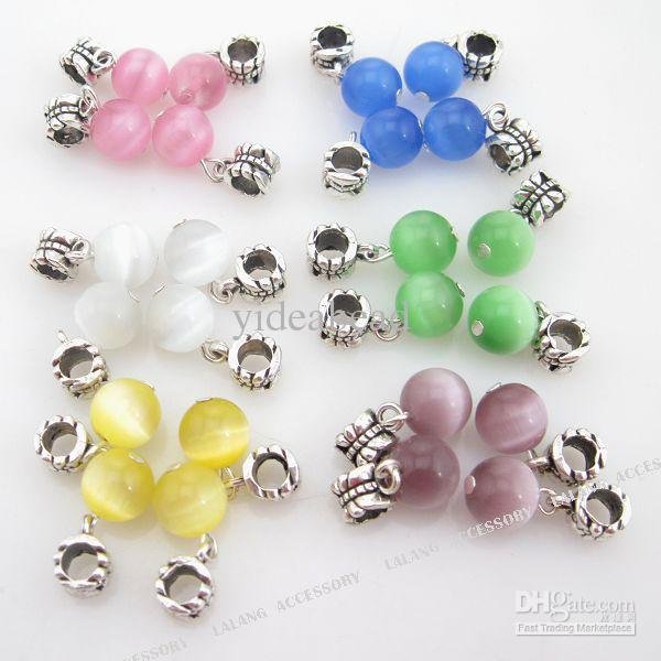 Opal Pendants on Mix Colorful Opal Stone Pendants Alloy Charms Pendants Jewerly Fit