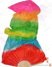 free shipping 20pcs/lot 2011 NEW wholesale brand new 6 colors dance fan veil/belly dance fan veil/chiffon fan veil