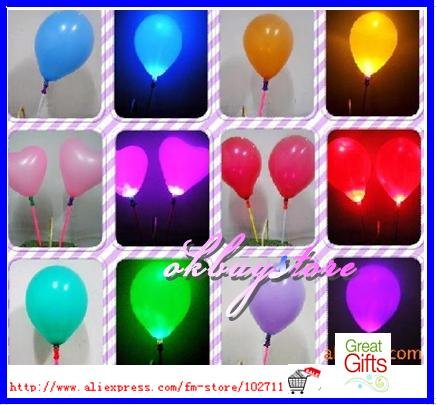 Free shipping via DHLColorful ballon Led balloon for wedding party 