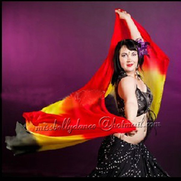 100pcs lot free shipping belly dance Chinese silk veil belly dance accessory Deluxe belly dance Silk
