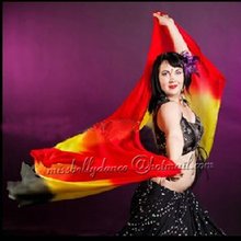 100pcs/lot free shipping belly dance Chinese silk veil / belly dance accessory/Deluxe belly dance Silk Veil