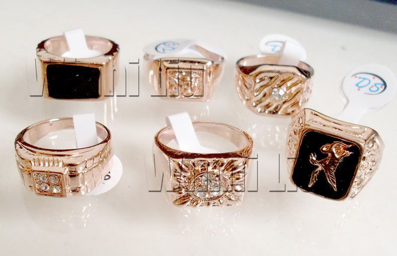 Australia Crystal rhinestone Men's rings jewellery charm rings fashion ...