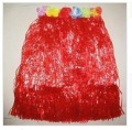 Hawaiian grass skirt L60cm RED /Hawaiian wreath/Hand props cheer flowers