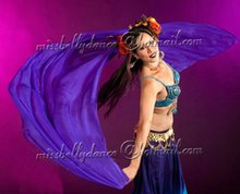 20pcs/lot free shipping belly dance Chinese silk veil / belly dance accessory/Deluxe belly dance Silk Veil