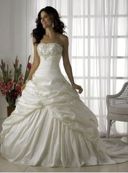 Vestido de casamento sleeveless do tafetá do vestido de esfera da quente-venda WD0028