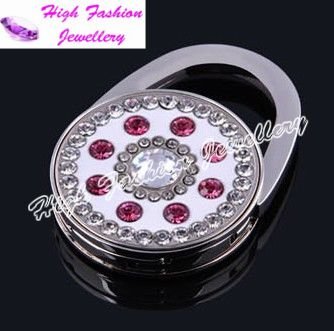 free shipping handbag hook,wholesale handbag hanger,nice foldable handbag holder,bling rhinestone handbag hook(MOQ:1 piece)(China (Mainland))