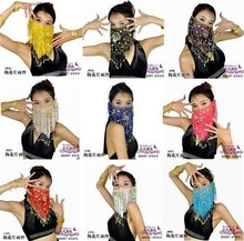 free shipping wholesale 30pcs/lot,  belly dance accessory/belly dance face veil/belly dance silk veil /belly dance head wear