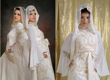 Long Sleeve Dress on Lace Long Sleeve Wedding Gown Floor Length A Line Muslim Wedding Dress