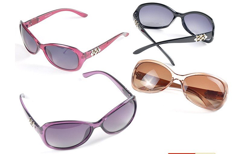 Red,purple,tawny,black Women's sunglasses,polarized light sunglasses ,resist UVB sunglasses,high quality and cheap sunglasses(China (Mainland))