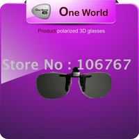 hot sale clip-on circular polarized 3D glasses with Free Shipping
