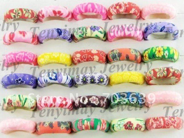 Polymer Clay Rings