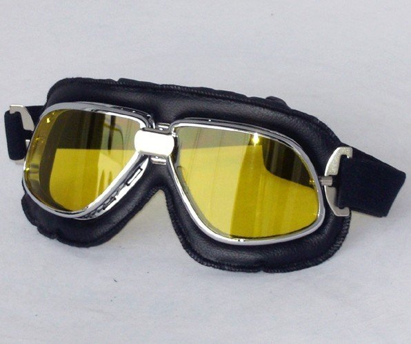 free shipping (1pcs) helmet motorcycle goggle vintage pilot biker goggle wholesale and retail