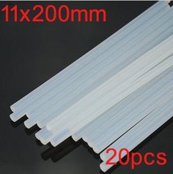 da vara quente branca da colagem do derretimento do Translucence da força brutal 20pcs transporte 11x200mm livre ambiental